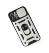 Apple Uyumlu   iPhone 12 Pro Kılıf Pars Lens Yüzüklü Silikon - Gümüş Belirtilmemiş