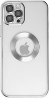 Apple   Uyumlu   iPhone 12 Pro Kılıf Slot Silikon - Gümüş Belirtilmemiş