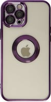Apple   Uyumlu   iPhone 12 Pro Kılıf Slot Silikon - Mor Belirtilmemiş