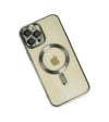 Apple Uyumlu   iPhone 12 Pro Max Kılıf Kross Magneticsafe Kapak - Koyu Yeşil Belirtilmemiş