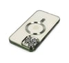 Apple Uyumlu   iPhone 12 Pro Max Kılıf Kross Magneticsafe Kapak - Koyu Yeşil Belirtilmemiş
