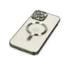 Apple Uyumlu   iPhone 12 Pro Max Kılıf Kross Magneticsafe Kapak - Koyu Yeşil Belirtilmemiş