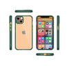 Apple Uyumlu   iPhone 13 Mini Kılıf Miami Şeffaf Silikon - Koyu Yeşil Belirtilmemiş