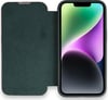Apple Uyumlu   iPhone 13 Pro Max Kılıf Dolpin Kapaklı - Koyu Yeşil Belirtilmemiş