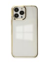 Apple Uyumlu   iPhone 13 Pro Max Kılıf Element Silikon - Gold Belirtilmemiş