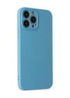 Apple Uyumlu   iPhone 13 Pro Max Kılıf Nano İçi Kadife Silikon - Mavi Belirtilmemiş