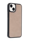 Apple Uyumlu   iPhone 14 Kılıf Aras Deri Kapak - Pudra Belirtilmemiş