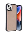 Apple Uyumlu   iPhone 14 Kılıf Aras Deri Kapak - Pudra Belirtilmemiş