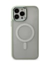 Apple Uyumlu   iPhone 14 Pro Max Kılıf Room Magneticsafe Silikon - Su Yeşili Belirtilmemiş
