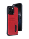 Apple   Uyumlu   iPhone 14 Pro Max Kılıf Sara Kartvizitli Deri Kılıf - Kırmızı Belirtilmemiş