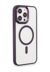 Apple Uyumlu   iPhone 15 Pro Max Kılıf Room Magneticsafe Silikon - Derin Mor Belirtilmemiş