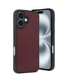 Apple   Uyumlu   iPhone 16 Kılıf Aras Deri Kapak - Bordo Belirtilmemiş