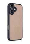 Apple   Uyumlu   iPhone 16 Kılıf Aras Deri Kapak - Pudra Belirtilmemiş