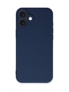 Apple Uyumlu   iPhone 16 Kılıf First Silikon - Lacivert Belirtilmemiş