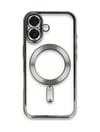 Apple Uyumlu   iPhone 16 Kılıf Kross Magneticsafe Kapak - Titan Gri Belirtilmemiş