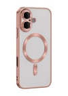 Apple Uyumlu   iPhone 16 Kılıf Kross Magneticsafe Kapak - Rose Belirtilmemiş