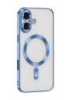 Apple Uyumlu   iPhone 16 Kılıf Kross Magneticsafe Kapak - Sierra Blue Belirtilmemiş