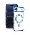Apple Uyumlu   iPhone 17 Air Joke Simli Magneticsafe Kılıf - Mavi Belirtilmemiş