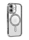 Apple Uyumlu   iPhone 17 Joke Simli Magneticsafe Kılıf - Gümüş Belirtilmemiş