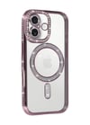 Apple Uyumlu   iPhone 17 Joke Simli Magneticsafe Kılıf - Pembe Belirtilmemiş