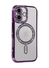 Apple   Uyumlu   iPhone 17 Joke Simli Magneticsafe Kılıf - Derin Mor Belirtilmemiş