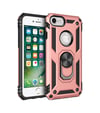 Apple Uyumlu   iPhone 7 Kılıf Sofya Yüzüklü Silikon Kapak - Rose Belirtilmemiş