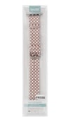 Apple Watch 38mm Uyumlu Karo Motif Kordon - Pembe Diğer