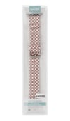 Apple Watch 38mm Uyumlu Karo Motif Kordon - Pembe Diğer