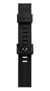 Apple Watch 38mm Uyumlu Kr408 Çizgili Silikon Kordon - Siyah Diğer