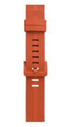Apple Watch 38mm Uyumlu Kr408 Çizgili Silikon Kordon - Turuncu Diğer