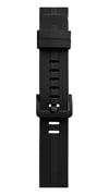 Apple Watch 38mm Uyumlu Kr408 Çizgili Silikon Kordon - Siyah Diğer