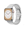 Apple Watch 38mm Uyumlu Kr413 Fine Steel Kordon - Gümüş Diğer