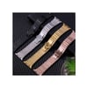 Apple Watch 38mm Uyumlu Kr413 Fine Steel Kordon - Rose -