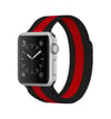 Apple Watch 38mm Uyumlu Metal Mıknatıslı Kordon - Siyah-kırmızı -