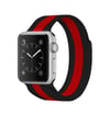 Apple Watch 38mm Uyumlu Metal Mıknatıslı Kordon - Siyah-kırmızı -