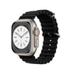 Apple Watch 38mm Uyumlu Ocean Kordon - Siyah Diğer