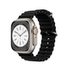 Apple Watch 38mm Uyumlu Ocean Kordon - Siyah Diğer