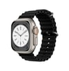 Apple Watch 38mm Uyumlu Ocean Kordon - Siyah Diğer