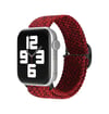 Apple Watch 38mm Uyumlu Star Kordon - Siyah-bordo -