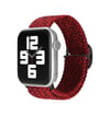 Apple Watch 38mm Uyumlu Star Kordon - Siyah-bordo -