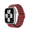 Apple Watch 38mm Uyumlu Star Kordon - Zigzag Kırmızı-siyah -