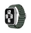 Apple Watch 38mm Uyumlu Star Kordon - Zigzag Yeşil-siyah -