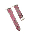 Apple Watch 42mm Uyumlu Creeper Desenli Kordon - Pembe Diğer