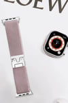 Apple Watch 42mm Uyumlu Forest Kumaş Kordon - Lila Diğer