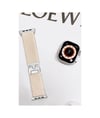 Apple Watch 42mm Uyumlu Forest Kumaş Kordon - Krem -