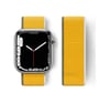 Apple Watch 42mm Uyumlu Hasırlı Cırtcırtlı Kordon - Sarı -