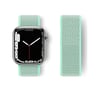 Apple Watch 42mm Uyumlu Hasırlı Cırtcırtlı Kordon - Turkuaz -