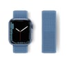 Apple Watch 42mm Uyumlu Hasırlı Cırtcırtlı Kordon - Mavi Diğer