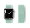 Apple Watch 42mm Uyumlu Hasırlı Cırtcırtlı Kordon - Turkuaz -