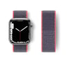 Apple Watch 42mm Uyumlu Hasırlı Cırtcırtlı Kordon - Pembe Diğer